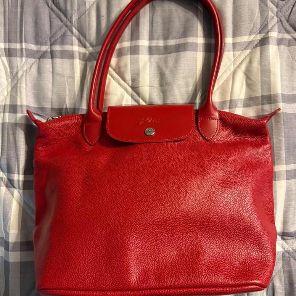 Longchamp Vibrant Red Shoulder Bag
